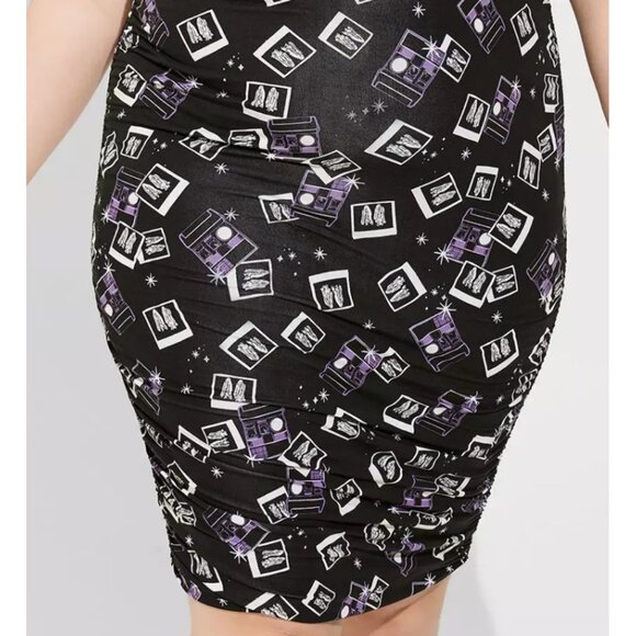 NWT Torrid 2 Warner Bros Beetlejuice Mini Super Soft Shirring Dress 2X 18 20 - Picture 4 of 10